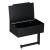 Suport hartie igienica din otel cu sertar depozitare, sistem montare inclus, 22cm, negru bej Household NewTrend