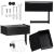 Suport hartie igienica din otel cu sertar depozitare, sistem montare inclus, 22cm, negru bej Household NewTrend