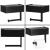 Suport hartie igienica din otel cu sertar depozitare, sistem montare inclus, 22cm, negru bej Household NewTrend