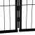 Tarc pentru animale de companie, din fier, forma configurabila, cu usa de acces, 5XL, 160x160x60cm, negru Household NewTrend