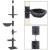 Ansamblu de joaca pentru pisici, tip stalp de catarat pana la tavan, inaltime reglabila, 240 - 265 cm, gri inchis Household NewTrend