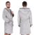 Halat de baie pentru barbati pana la genunchi, gluga mare, marimea M/L, gri Household NewTrend
