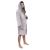 Halat de baie pentru barbati pana la genunchi, gluga mare, marimea M/L, gri Household NewTrend
