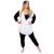 Pijama tip salopeta pentru adulti, model Panda, marime L Household NewTrend