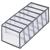 Set 3 organizatoare sertar pliabile pentru sosete/lenjerie, gri Household NewTrend
