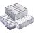Set 3 organizatoare sertar pliabile pentru sosete/lenjerie, gri Household NewTrend