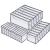 Set 3 organizatoare sertar pliabile pentru sosete/lenjerie, gri Household NewTrend