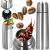 Cana termos cu pahar, perete din inox dublu izolat, 1000ml, 32cm, argintiu Household NewTrend