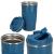 Cana termos calatorie, perete din inox dublu izolat, 500ml, 9x16.5cm, albastru Household NewTrend