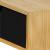 Suport hartie igienica din otel cu sertar depozitare, sistem montare inclus, 22cm, negru bej Household NewTrend