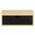 Suport hartie igienica din otel cu sertar depozitare, sistem montare inclus, 22cm, negru bej Household NewTrend