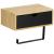 Suport hartie igienica din otel cu sertar depozitare, sistem montare inclus, 22cm, negru bej Household NewTrend