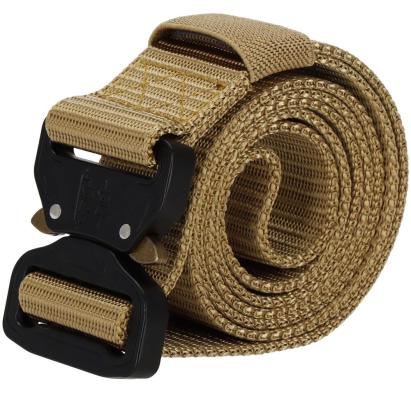 Curea centura Tactical Combat pentru barbati 3.7x125cm, rezistent, maro Household NewTrend