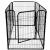 Tarc pentru animale de companie, din fier, forma configurabila, cu usa de acces, 4XL, 184x100x93cm, negru Household NewTrend