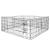 Tarc pentru animale de companie, din fier, forma configurabila, cu usa de acces, XXL, 120x120x60cm, negru Household NewTrend