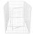 Tarc pentru animale de companie, din fier, forma configurabila, cu usa de acces, 4XL, 184x100x93cm, alb Household NewTrend