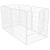 Tarc pentru animale de companie, din fier, forma configurabila, cu usa de acces, 4XL, 184x100x93cm, alb Household NewTrend