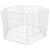 Tarc pentru animale de companie, din fier, forma configurabila, cu usa de acces, 4XL, 184x100x93cm, alb Household NewTrend