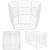 Tarc pentru animale de companie, din fier, forma configurabila, cu usa de acces, 4XL, 184x100x93cm, alb Household NewTrend