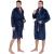 Halat de baie pentru barbati pana la genunchi, marimea L/XL, albastru marin Household NewTrend