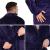 Halat de baie pentru barbati pana la genunchi, marimea M/L, mov Household NewTrend