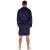 Halat de baie pentru barbati pana la genunchi, marimea M/L, mov Household NewTrend