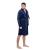 Halat de baie pentru barbati pana la genunchi, marimea L/XL, albastru marin Household NewTrend