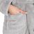 Halat de baie pentru femei pana la genunchi, cu gluga, marimea L/XL, gri Household NewTrend