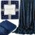 Patura pufoasa pentru 2 persoane, 2 fete, model in relief, 200x220cm, albastru marin Household NewTrend