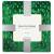 Patura pufoasa pentru 2 persoane, 2 fete, model in relief, 200x220cm, verde Household NewTrend