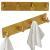 Cuier de baie pentru prosoape, montare fara gaurire, otel, 4 agatatori, 24x4.5cm, auriu Household NewTrend