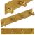 Cuier de baie pentru prosoape, montare fara gaurire, otel, 4 agatatori, 24x4.5cm, auriu Household NewTrend