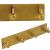 Cuier de baie pentru prosoape, montare fara gaurire, otel, 4 agatatori, 24x4.5cm, auriu Household NewTrend