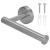 Suport hartie igienica din otel, sistem montare inclus, 16cm, argintiu lucios Household NewTrend