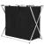 Cos de rufe cu 3 compartimente, cadru aluminiu, 68x40x60cm, 146 litri, negru Household NewTrend