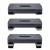Stepper aerobic fitness, ajustabil 3 nivele, sarcina 350 kg, 28x68x20cm, negru si gri Household NewTrend