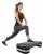 Stepper aerobic fitness, ajustabil 3 nivele, sarcina 350 kg, 28x68x20cm, negru si gri Household NewTrend