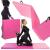 Saltea fitness groasa pentru antrenamente gimnastica, pliabila, 180x60x5,5cm, roz Household NewTrend