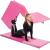 Saltea fitness groasa pentru antrenamente gimnastica, pliabila, 180x60x5,5cm, roz Household NewTrend