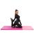 Saltea fitness groasa pentru antrenamente gimnastica, pliabila, 180x60x5,5cm, roz Household NewTrend