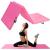 Saltea fitness groasa pentru antrenamente gimnastica, pliabila, 180x60x5,5cm, roz Household NewTrend