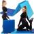 Saltea fitness groasa pentru antrenamente gimnastica, pliabila, 180x60x5,5cm, albastru Household NewTrend