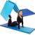 Saltea fitness groasa pentru antrenamente gimnastica, pliabila, 180x60x5,5cm, albastru Household NewTrend
