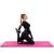 Saltea fitness groasa pentru antrenamente gimnastica, pliabila, 180x60x5cm, roz Household NewTrend