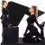 Saltea fitness groasa pentru antrenamente gimnastica, pliabila, PVC, 180x60x5cm, negru Household NewTrend