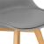 Set 4 scaune dining Verdhe pentru bucatarie cu perna tapitata cu piele ecologica, 44x82cm, gri Household NewTrend