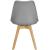 Set 4 scaune dining Verdhe pentru bucatarie cu perna tapitata cu piele ecologica, 44x82cm, gri Household NewTrend