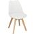 Set 4 scaune dining Verdhe pentru bucatarie cu perna tapitata cu piele ecologica, 44x82cm, alb Household NewTrend