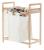 Cos de rufe din bambus si blat din lemn, 2 cosuri din panza, 64x73x33cm, natur Household NewTrend