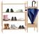 Pantofar din bambus cu 4 rafturi, suport de umbrele, 74x28x66cm, natur Household NewTrend